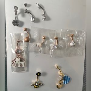 10 belly rings